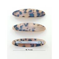 PASADOR 8.5 CM OVAL JASPEADO MARRON