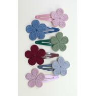 RANA 5CM FLOR LANA CROCHET COLORES INVIERNO