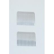 PEINETA PLATEADA METAL 4CM AGUJEROS