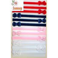 TURBANTE FINO LAZO DOBLE RASO COLORES