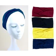 TURBANTE NUDO PUNTO CANALE COLORES LISOS INVIERNO