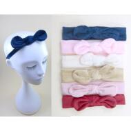 TURBANTE NIÑA LAZO TERCIOPELO COLORES INVIERNO