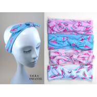 TURBANTE INFANTIL NUDO ALGODÓN ESTAMPADO SANDIAS