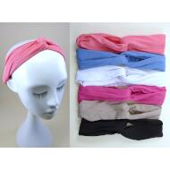 TURBANTE CRUZADO CANALE COLORES LISOS VERANO