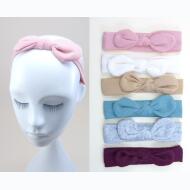 TURBANTE NIÑA NUDO LANA COLORES LISOS INVIERNO