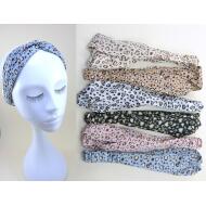 TURBANTE CRUZADO TELA ESTAMPADO ANIMAL PRINT COLORES VERANO