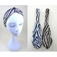 TURBANTE CRUZADO TELA ESTAMPADO ATIGRADO