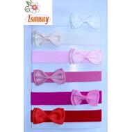 TURBANTE LAZO DOBLE GROSGRAIN GAMA ROSAS