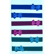 TURBANTE LAZO GROSGRAIN DOBLE PEQUEÑO COLORES COLEGIO