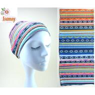 TURBANTE ANCHO LYCRA ESTAMPADO ETNICO
