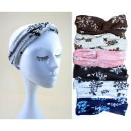 TURBANTE CRUZADO LANA ESTAMPADO COPOS NIEVE