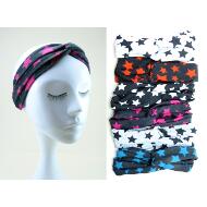TURBANTE LANA CRUZADO ESTAMPADO ESTRELLAS