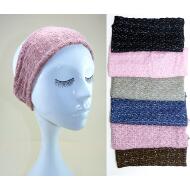 TURBANTE LANA MEZCLA HILOS DORADOS
