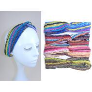 TURBANTE CRUZADO CROCHET COLORES VERANO