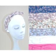 TURBANTE INFANTIL LAZO TELA ALGODON COLORES LISOS Y ESTAMPADO FLORES