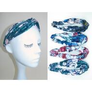 TURBANTE NUDO TERCIOPELO ESTAMPADO FLORES COLORES INVIERNO