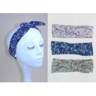 TURBANTE INFANTIL LAZO TELA ALGODON ESTAMPADO LIBERTY