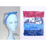 TURBANTE NIÑA NUDO TELA ELASTICO BANDANA