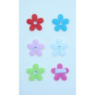VELCRO FLOR ALGODON COLORES CENTRO STRASS