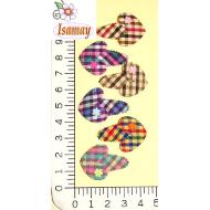 RANA 2.5CM CORAZON TELA CUADROS 
