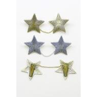 MANITAS ORO VIEJO / PLATA VIEJA ESTRELLAS RAYADAS
