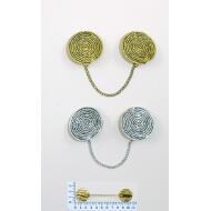 MANITAS PLATA VIEJA / ORO VIEJO CIRCULOS LABRADOS CADENAS