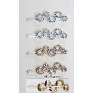 CLIP ORO / PLATA HILERA CIRCULOS STRASS