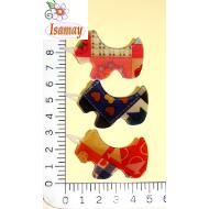 CLIP PERRITO ACRILICO TELA TELA ESTAMPAMPADO