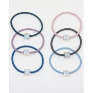 GOMA COLORES OSCUROS CUADRADO STRASS