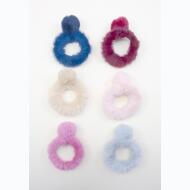 SCRUNCHIE PELO CON POMPON AL TONO