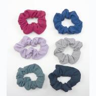 SCRUNCHIE TELA TEXTURA COLORES INVIERNO