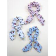 SCRUNCHIE ANUDADO ESTAMPADO FLORES MENUDAS