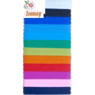 MUÑEQUERA 12 COLORES BLANCO-NAVY