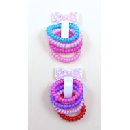 SET 4 COLETEROS CABLE TELEFONO COLORES JELLY
