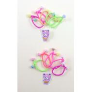 SET 5 GOMAS BICOLOR CON FLORES EN EXTREMOS