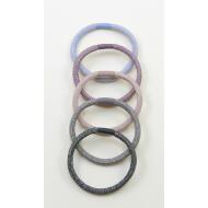 GOMA REDONDA COLORES CON LUREX DORADO