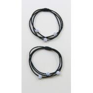 GOMA DOBLE ANUDADA NEGRA 3 SHAMBALAS