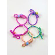 SET 5 GOMAS BICOLOR NIÑA LAZADA BOLITA COLORES CLAROS