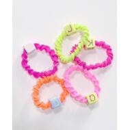 SET 5 GOMAS TORNILLO VERANO DADOS CON LETRAS
