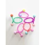 SET 5 GOMAS VERANO BICOLOR BOLITAS COLORES