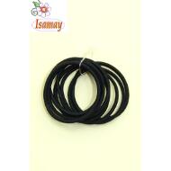 SET 8 GOMAS SIN METAL MEDIA NEGRO