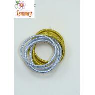 SET 8 GOMAS ORO/PLATA