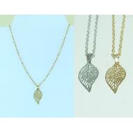 GARGANTILLA ORO / PLATA HOJA PEQUEÑA