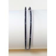 DIADEMA 2 HILOS NEGRA FACETADA