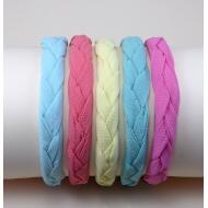 DIADEMA TRENZADA COLORES LISOS VERANO