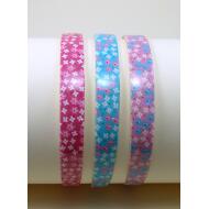 DIADEMA PASTA 2 CM ESTAMPADO MARGARITAS 3 COLORES