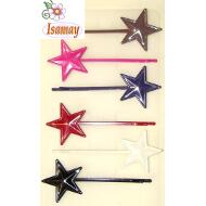 HORQUILLA METAL ESTRELLA COLORES LISOS