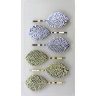 HORQUILLA ORO /PLATA HOJA