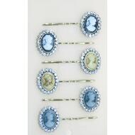 HORQUILLA BRONCE CAMAFEO CORONA STRASS