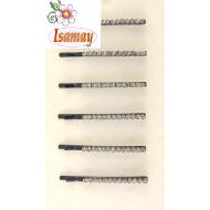 HORQUILLA NEGRA MEDIANA FILA PIEDRAS NEGRAS AB